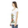 T-shirt femme en coton blanc Just Cavalli