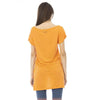 T-shirt femme en coton orange Just Cavalli