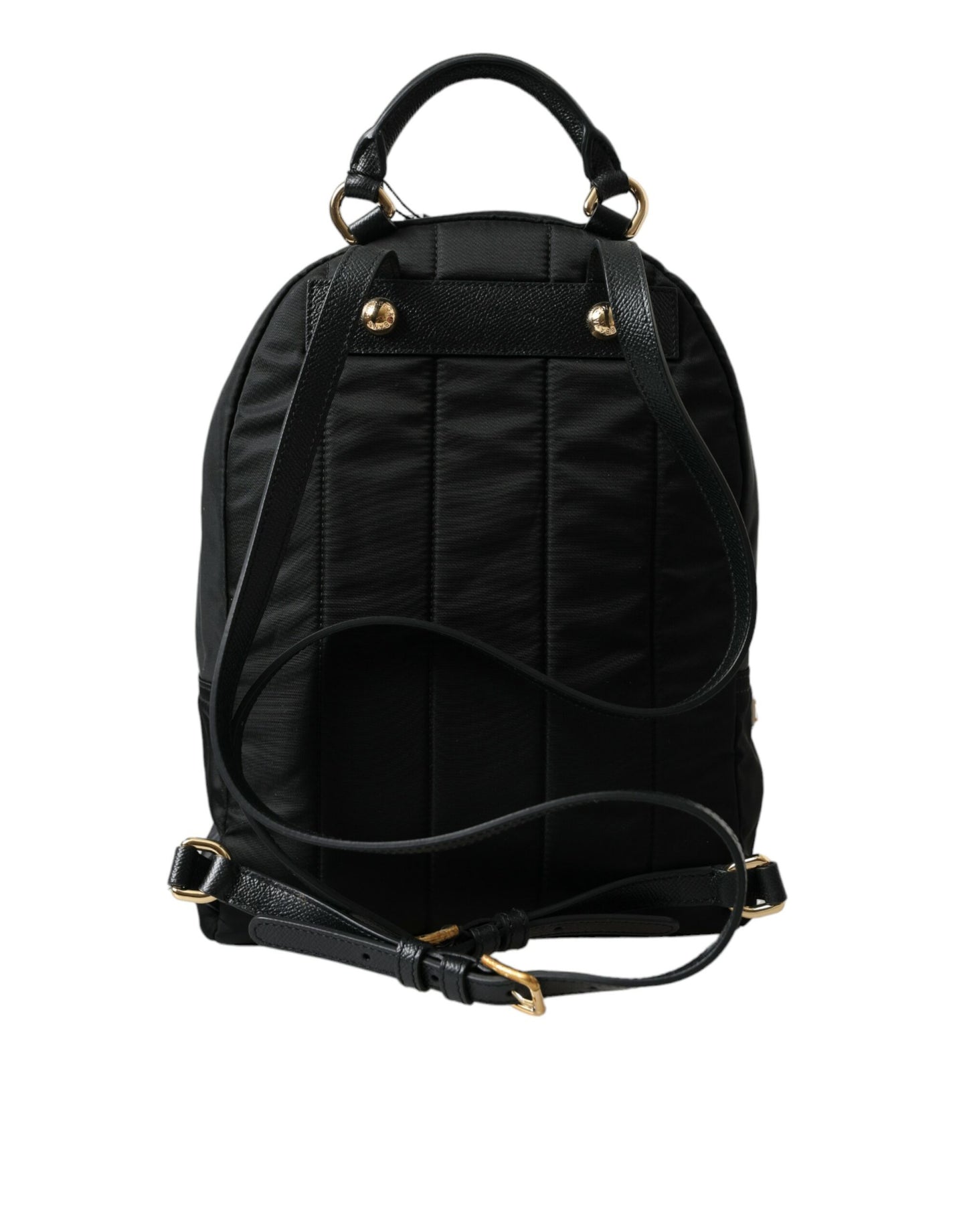 Dolce &amp; Gabbana Schwarzer #DGFAMILY Verzierter Rucksack VULCANO Tasche