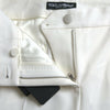 Dolce & Gabbana White Wool Mid Waist Tapered Pants