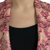 Dolce & Gabbana Pink Floral Jacquard Slim Fit 2 Piece Suit