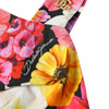 Dolce & Gabbana Multicolor Floral Sleeveless Bustier Crop Top