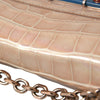 Balenciaga Beige Blau Achat Exotisches Leder Gold Kette Handtasche Tasche