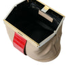 Balenciaga Beige-Rot Zweifarbige Beuteltasche aus exotischem Leder