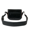 Balenciaga Black Exotic Leather Shoulder Crossbody Camera Bag