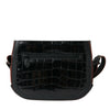 Balenciaga Black Exotic Leather Shoulder Crossbody Camera Bag