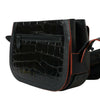 Balenciaga Black Exotic Leather Shoulder Crossbody Camera Bag