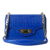 Balenciaga Blue Exotic Leather Neo Classic Purse Shoulder Handbag Bag