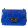 Balenciaga Blue Exotic Leather Neo Classic Purse Shoulder Handbag Bag