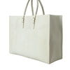 Balenciaga White Yellow Exotic Skin Leather Shopping Tote PAPIER Bag