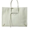Balenciaga White Yellow Exotic Skin Leather Shopping Tote PAPIER Bag