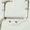 Balenciaga White Yellow Exotic Skin Leather Shopping Tote PAPIER Bag