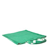 Prada Green Jersey Fabric Logo Shoulder Shopping Tote Shopping Bag