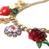 Collier Dolce &amp; Gabbana avec pendentif étoile fraise et croix en or