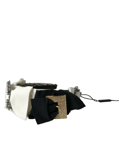 Dolce &amp; Gabbana Damen-Stirnband mit Diadem und mehrfarbigem Kristallbesatz