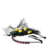 Dolce &amp; Gabbana Schwarze Zitronen Sizilien Lila Kristallnetz Stirnband Diadem
