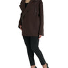 Dolce & Gabbana Brown Coat Short Biker Wool Jacket