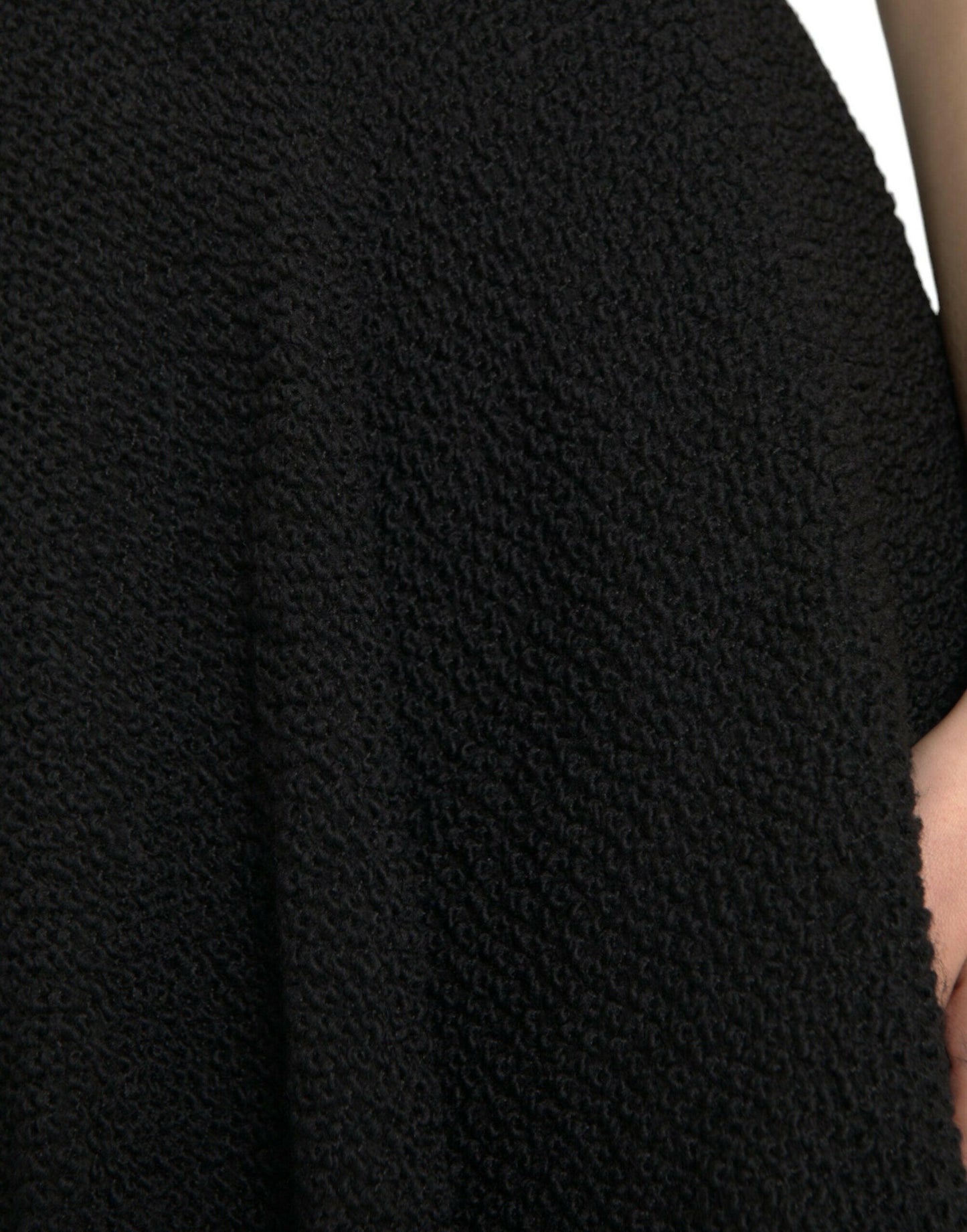 Jupe trapèze noire taille haute longueur genou Dolce &amp; Gabbana