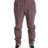 Dolce & Gabbana Purple Corduroy Cotton Stretch Skinny Pants