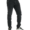 Dolce &amp; Gabbana – Graue Skinny-Jeans aus Baumwollstretch mit Logo