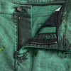 Dolce & Gabbana Green Crystals Cotton Stretch Slim Jeans