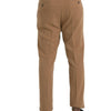 Prada Beige Cashmere Men Straight Fit Dress Pants