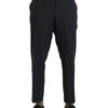 Dolce & Gabbana Blue Wool Men Skinny Dress Pants