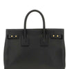 Saint Laurent Black Calf Leather Sac De Jour Handbag