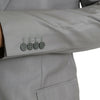 Dolce & Gabbana Gray Wool Peak Single Breasted Coat Blazer
