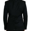 Dolce & Gabbana Black Wool MARTINI Single Breasted Blazer