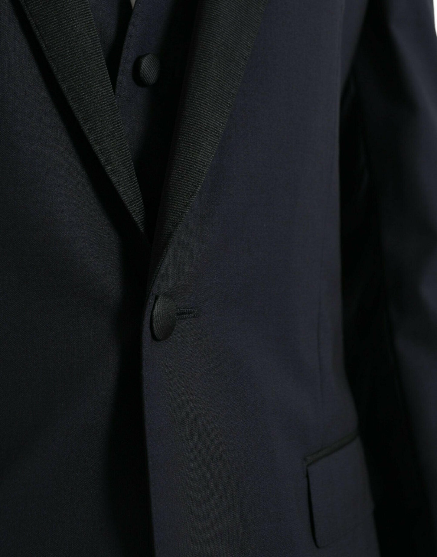 Costume 3 pièces en laine bleu foncé MARTINI de Dolce &amp; Gabbana