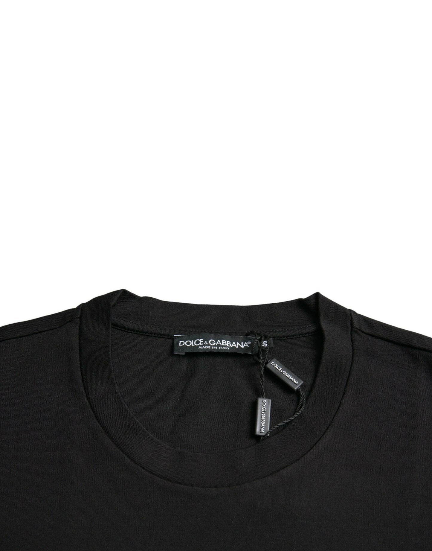 T-shirt ras du cou noir Dolce &amp; Gabbana avec inscription « With Love Always »