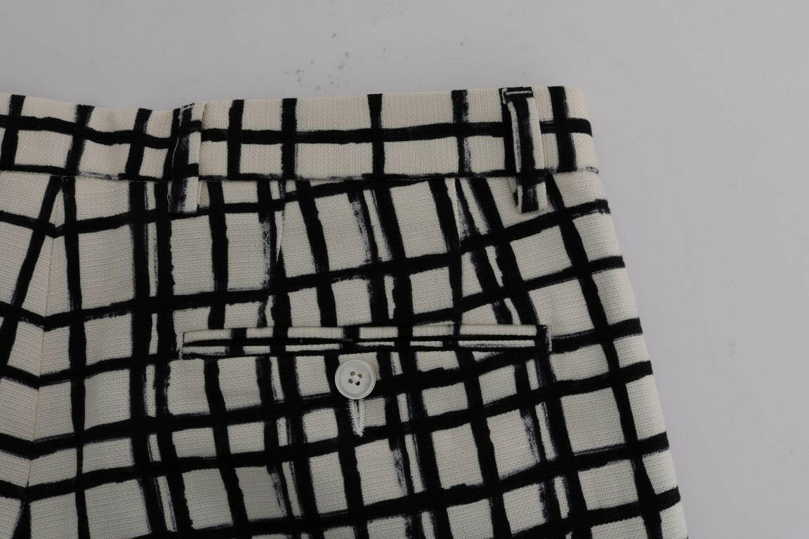 Short élégant en coton et lin à rayures Dolce &amp; Gabbana