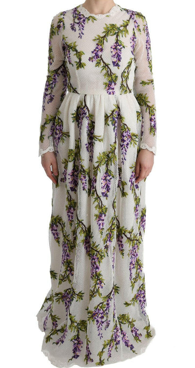 Robe longue trapèze élégante à manches longues Dolce &amp; Gabbana