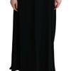 Dolce & Gabbana Black Stretch Shift Long Maxi Dress
