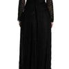 Robe fourreau noire élégante à manches longues Dolce &amp; Gabbana