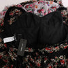 Robe droite fleurie élégante Dolce &amp; Gabbana en mélange de soie multicolore