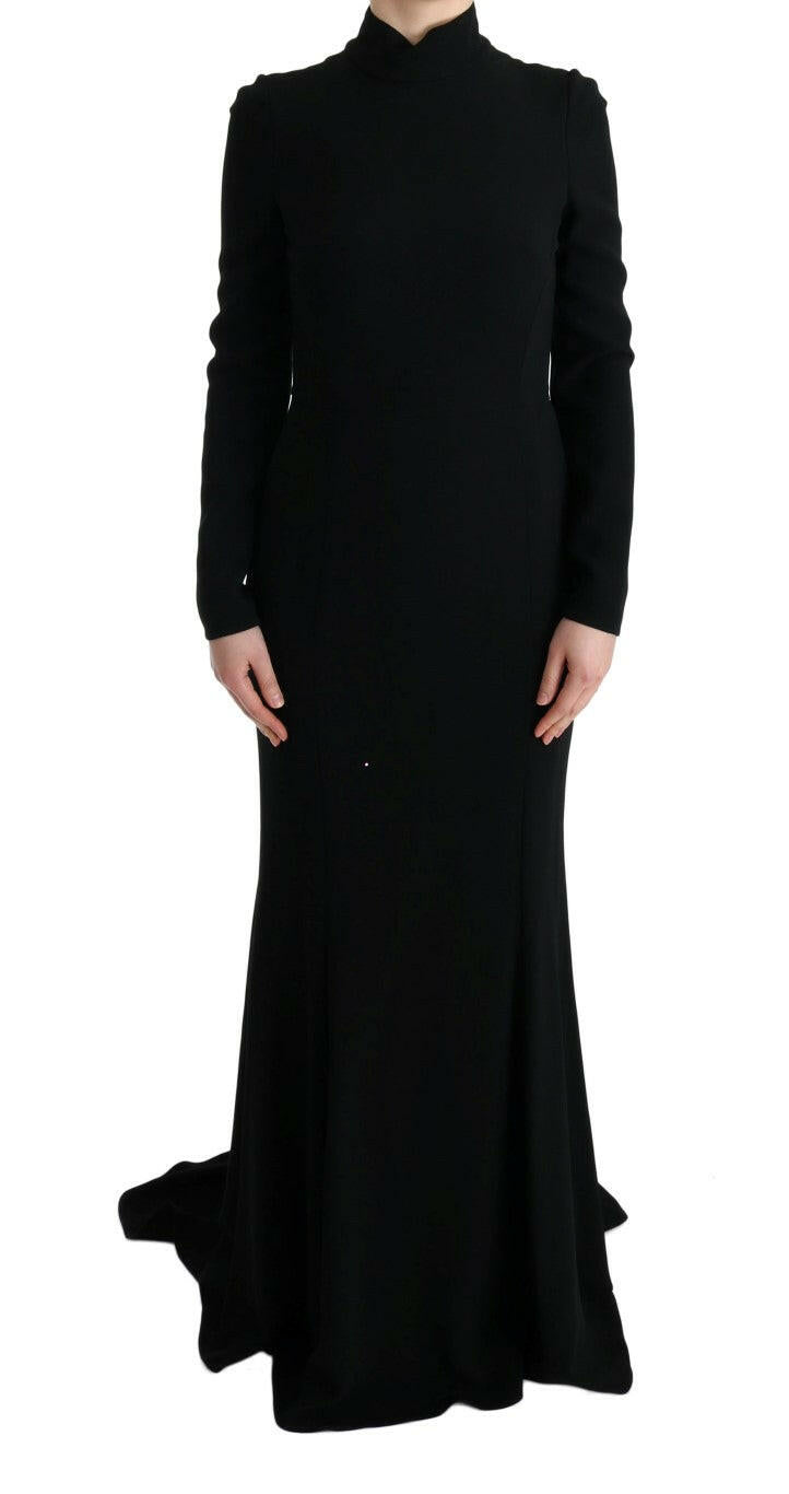 Robe fourreau élégante longue Dolce &amp; Gabbana en noir