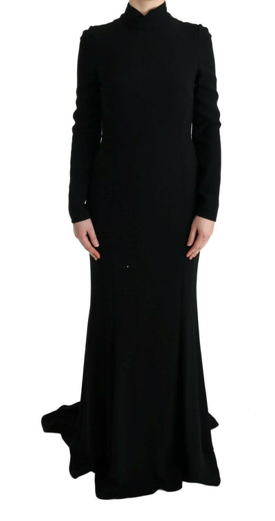 Robe fourreau élégante longue Dolce &amp; Gabbana en noir