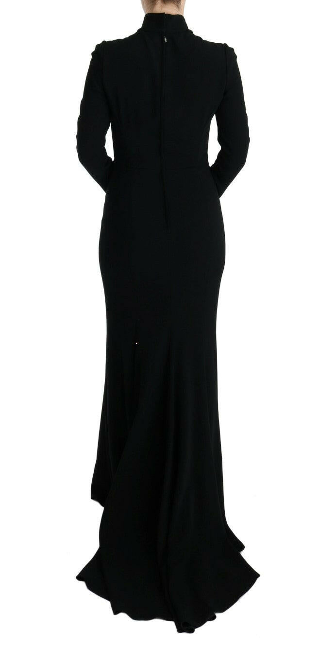 Robe fourreau élégante longue Dolce &amp; Gabbana en noir