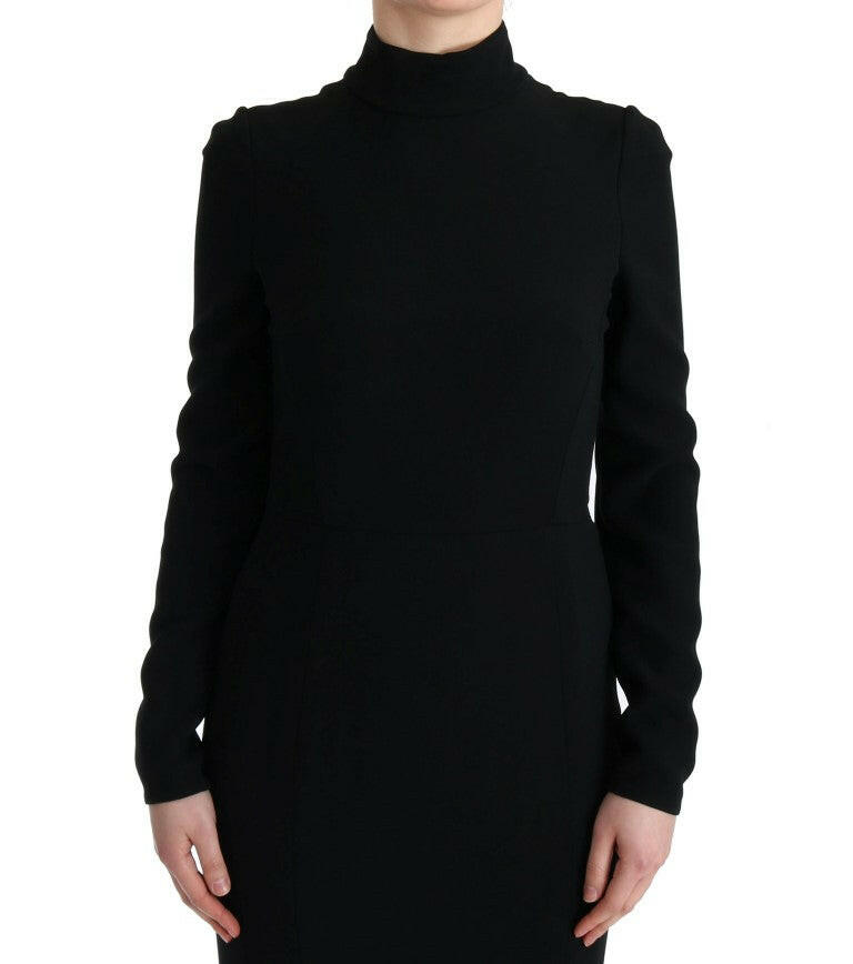 Robe fourreau élégante longue Dolce &amp; Gabbana en noir