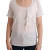 MARGHI LO' White 100% Lana Wool Top Blouse T-shirt