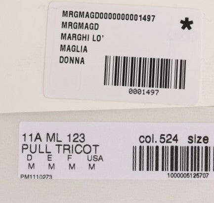 MARGHI LO' Blue 100% Lana Wool Blouse Top