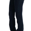 Costume National Blue Cotton Bootcut Flared Jeans