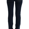 Costume National Blue Cotton Bootcut Flared Jeans