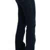 Costume National Blue Cotton Bootcut Flared Jeans