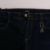 Costume National Blue Cotton Bootcut Flared Jeans