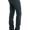 Costume National Gray Cotton Superslim Denim Jeans