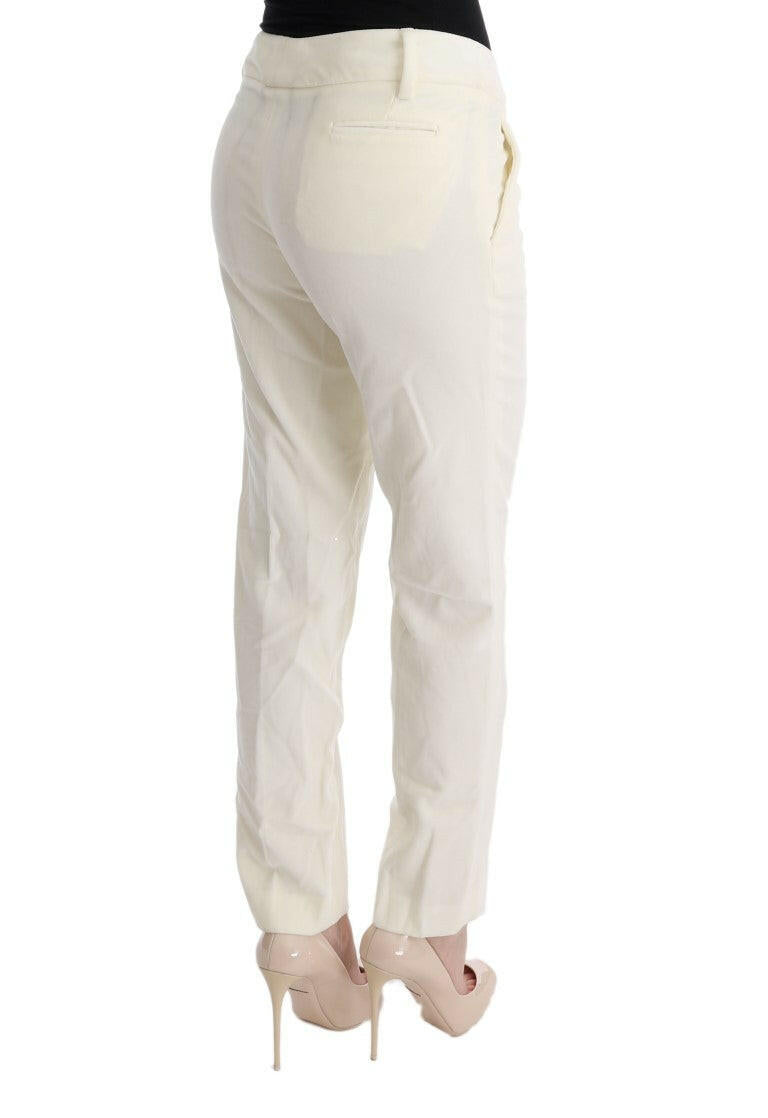 Ermanno Scervino Pantalon Chic Coupe Regular Blanc