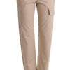Ermanno Scervino Beige Cotton Wool Regular Fit Pants